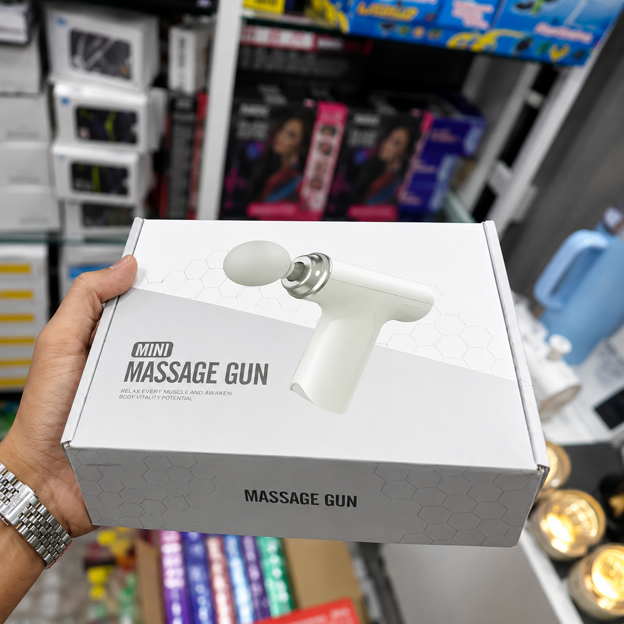 Mini Massage Gun – White Box