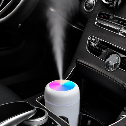 Humidifier with LED Light for Room, Office & Car(Grey)