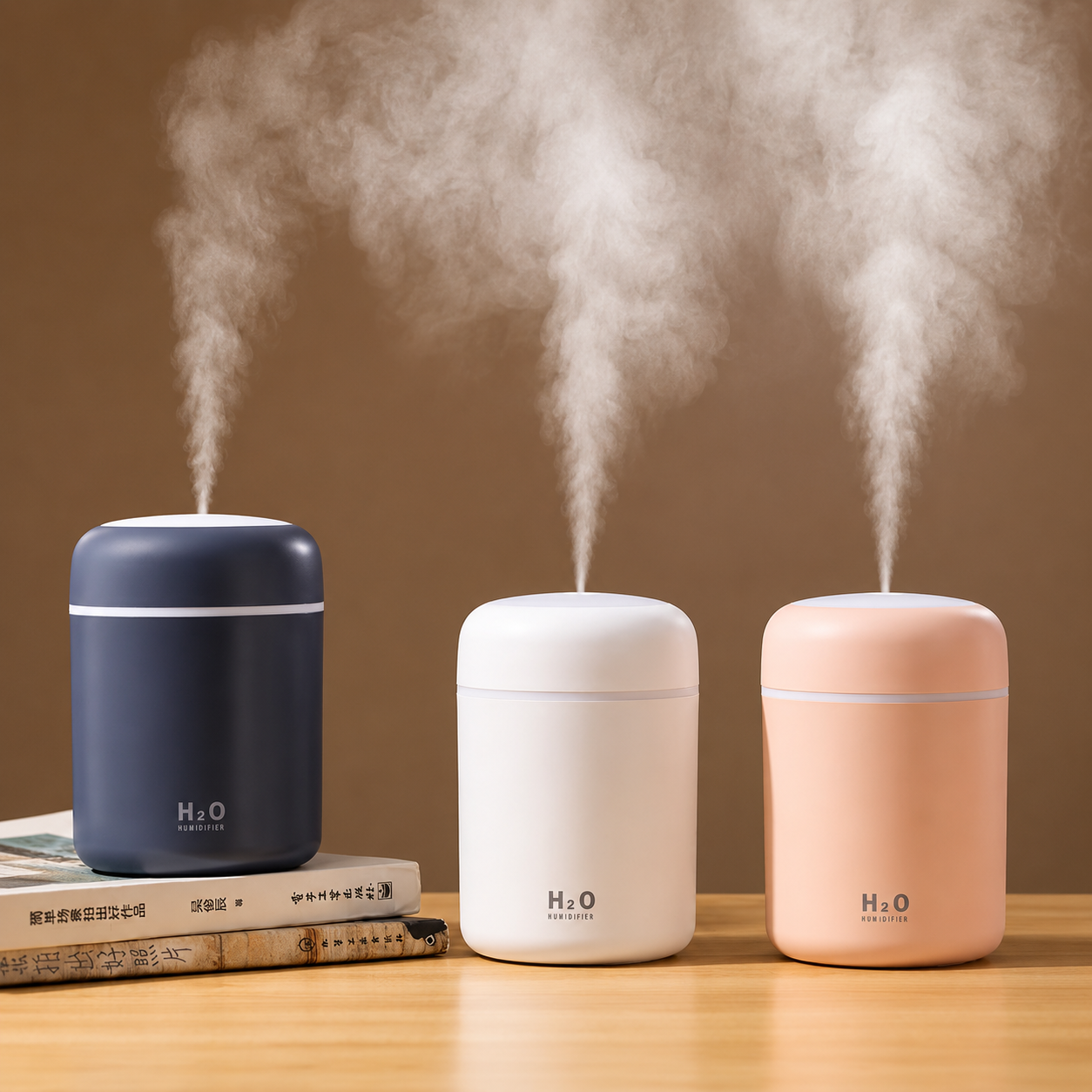 Humidifier with LED Light for Room, Office & Car(Grey)